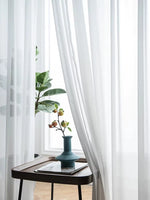 Rideau lin blanc - Vignette | UniversRideaux