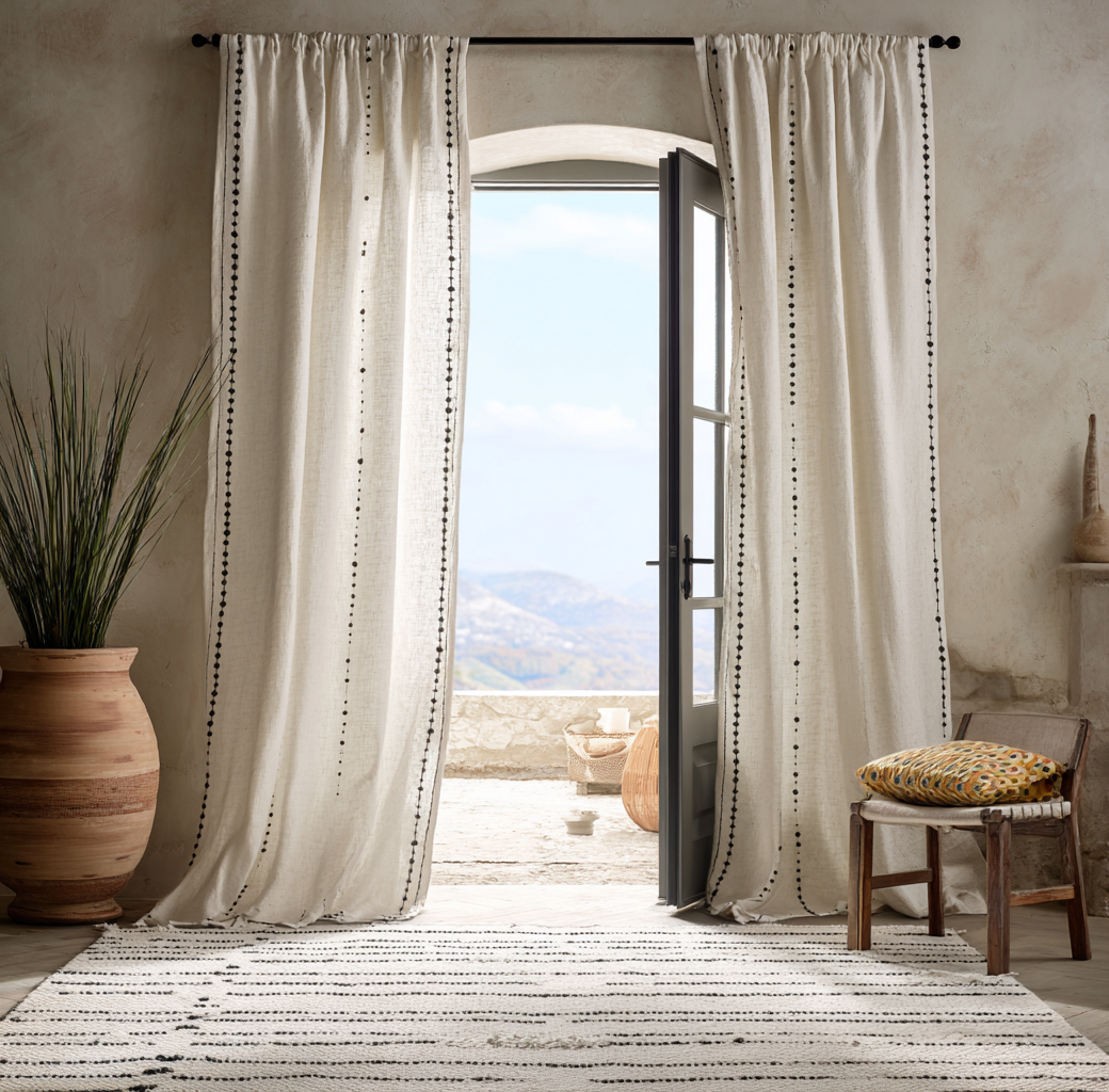 Rideaux style bohème
