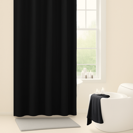Rideau de douche noir