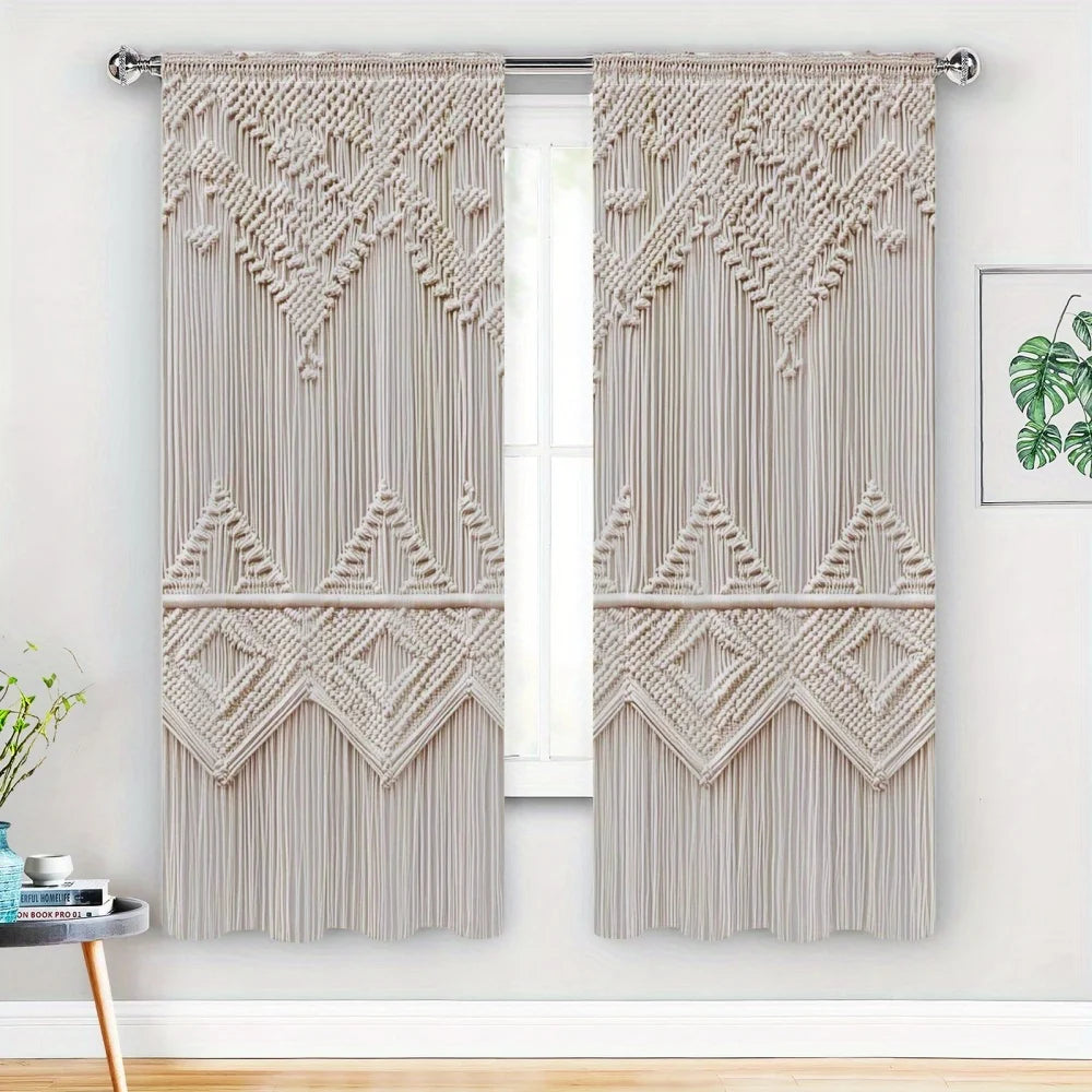 Rideau macramé