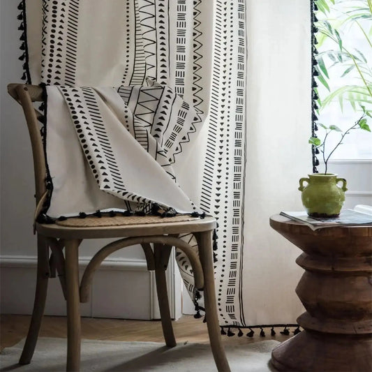 Rideau motif scandinave