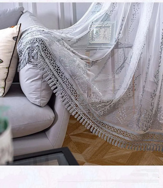 Rideau sur baie vitrée