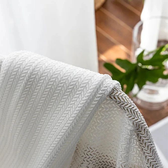 Rideau voile transparent